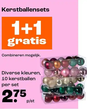 Kwantum Kerstballensets aanbieding