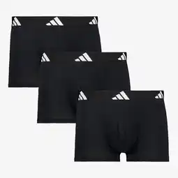 Scapino Adidas heren boxershorts 3-pack zwart aanbieding