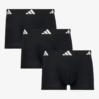 Scapino Adidas heren boxershorts 3-pack zwart aanbieding