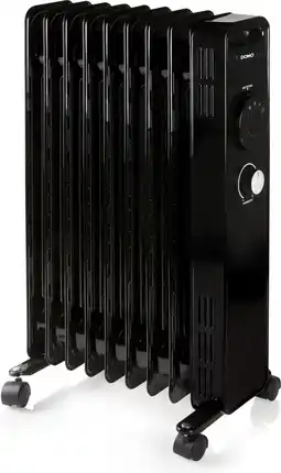 Bol.com Domo DO7327R - Olieradiator - 2000W - Zwart aanbieding