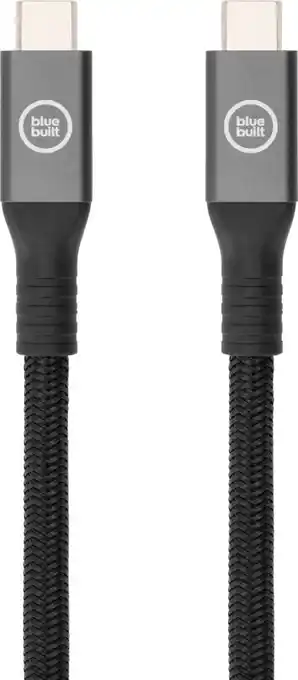 Coolblue BlueBuilt Usb C naar usb C kabel 240W 2m Nylon Zwart aanbieding