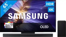 Coolblue Samsung 65 QD-OLED S90F 4K (2025) + Samsung HW-B750F (2025) aanbieding
