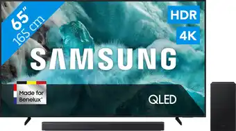 Coolblue Samsung 65 QLED Q7F4 4K (2025) + Samsung HW-B450F (2025) aanbieding