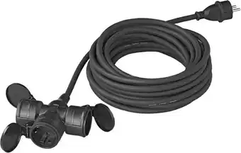 ANWB Proplus Stekkerdoos Schuko 3-voudig 10M Zwart aanbieding