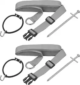 ANWB Proplus Stormbandset 2x2.90m Grijs Grijs aanbieding