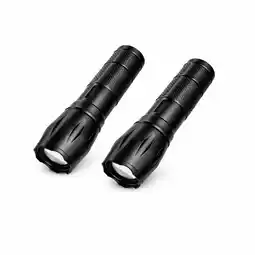 ANWB Flinq Zaklamp Military Flashlight 2-pack Zwart aanbieding