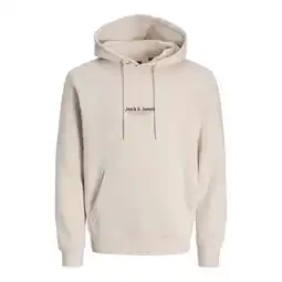 ANWB Jack & Jones Heren Vesterbro Sweat Hood Beige aanbieding