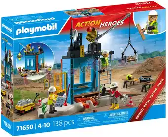 ANWB PLAYMOBIL Bouwplaats 71650 Meerkleurig aanbieding