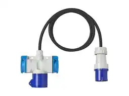 ANWB Proplus Verloopkabel 150cm 3x2,5mm² Zwartblauw aanbieding