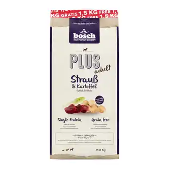 Zooplus bosch Plus Struisvogel & Aardappel Hondenvoer - 12,5 kg + 1,5 kg gratis! aanbieding