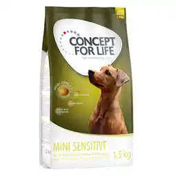 Zooplus 1,5kg Mini Sensitive Concept for Life hondenvoer droog aanbieding