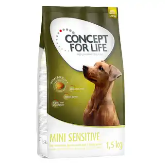 Zooplus 1,5kg Mini Sensitive Concept for Life hondenvoer droog aanbieding