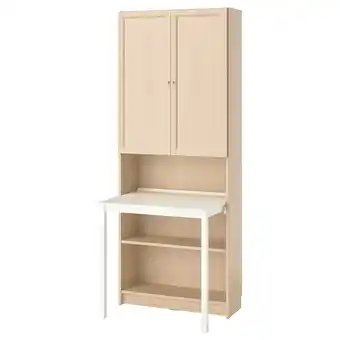 IKEA Billy boekenkast bureau wit hout - ruimtebesparend, verstelbaar, modern aanbieding