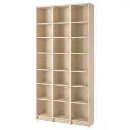 IKEA Ongemeubileerde billy boekenkast, lichtbeige, houten, rechthoekig, modern design aanbieding