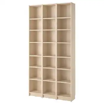IKEA Ongemeubileerde billy boekenkast, lichtbeige, houten, rechthoekig, modern design aanbieding