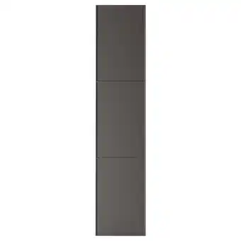 IKEA Verticale grijze kastdeur, gladde afwerking, afgeschuinde randen aanbieding