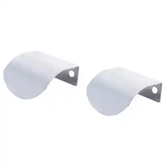 IKEA Twee zilveren, metalen, gebogen spiegelschermen met gaten, reflecterende kant naar buiten aanbieding