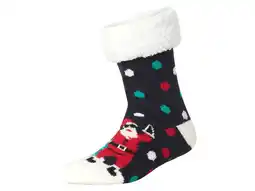 Lidl Kerst huissokken met teddyvoering aanbieding