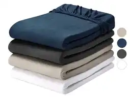 Lidl LIVARNO Jersey hoeslaken 140-160 x 200 cm aanbieding