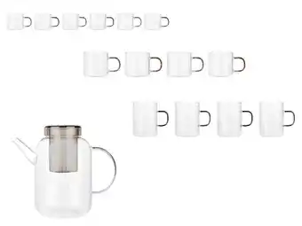 Lidl LIVARNO home Glazenset of theepot aanbieding