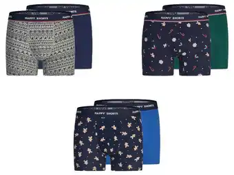 Lidl Happy Shorts Set van 2 heren kerstboxers aanbieding