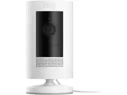 MediaMarkt Ring Stick Up Plug-in Beveiligingscamera Wit aanbieding