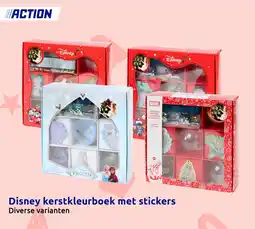 Action Disney kerstkleurboek met stickers aanbieding