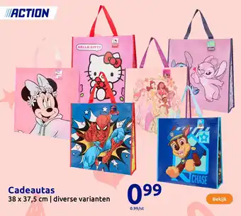 Action Cadeautas aanbieding