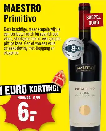 Dirck 3 Maestro primitivo aanbieding