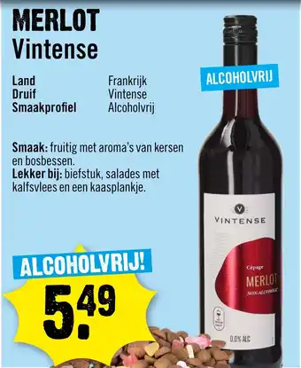 Dirck 3 Merlot vintense aanbieding