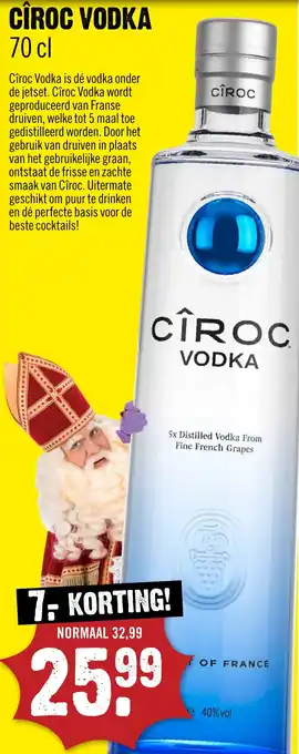 Dirck 3 Cîroc vodka aanbieding