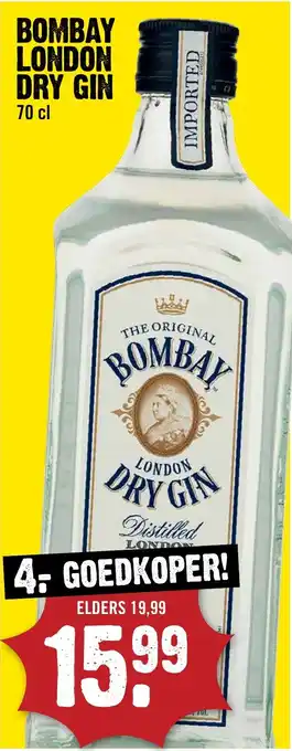 Dirck 3 Bombay london dry gin aanbieding