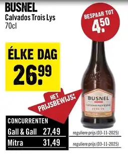 Dirck 3 Busnel calvados trois lys aanbieding
