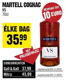 Dirck 3 Martell cognac vs aanbieding