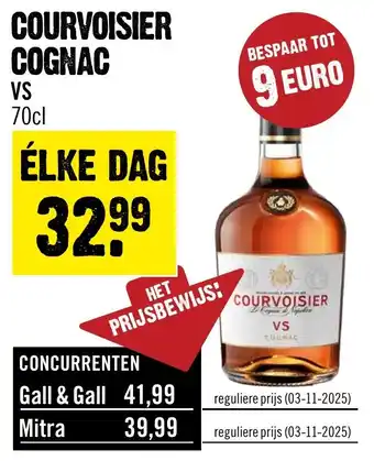 Dirck 3 Courvoisier cognac vs aanbieding