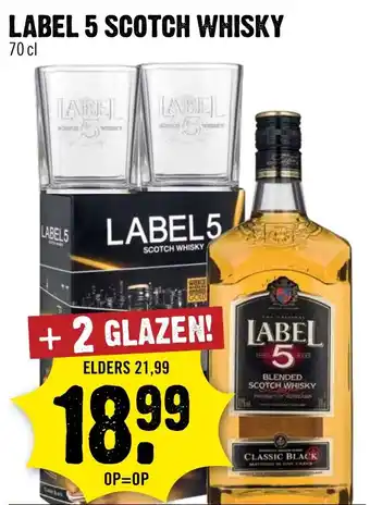 Dirck 3 Label 5 scotch whisky aanbieding
