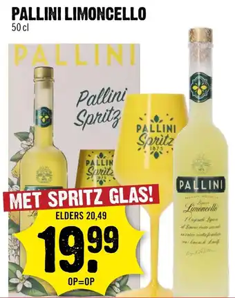 Dirck 3 Pallini limoncello aanbieding