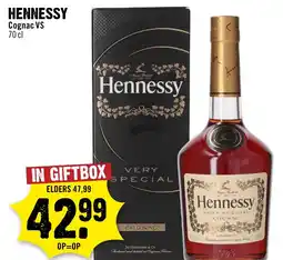 Dirck 3 Hennessy cognac vs aanbieding