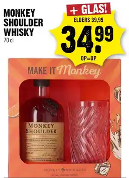 Dirck 3 Monkey shoulder whisky aanbieding