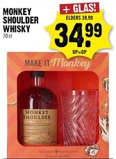 Dirck 3 Monkey shoulder whisky aanbieding