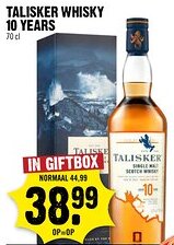 Dirck 3 Talisker whisky 10 years aanbieding