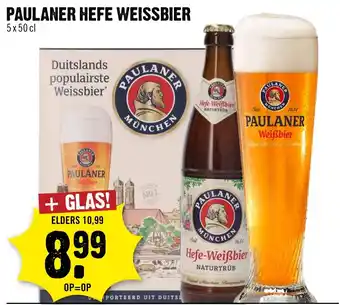 Dirck 3 Paulaner hefe weissbier aanbieding