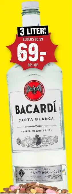 Dirck 3 Bacardí carta blanca aanbieding