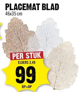 Dirck 3 Placemat blad aanbieding