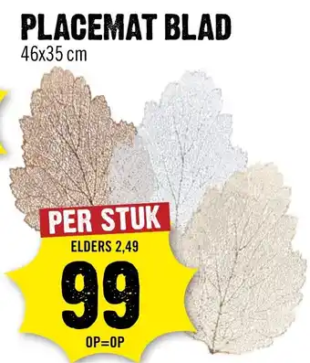 Dirck 3 Placemat blad aanbieding