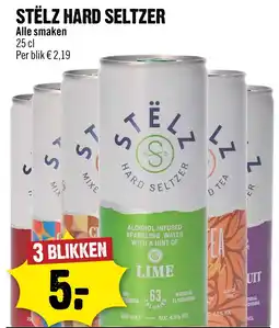 Dirck 3 Stëlz hard seltzer aanbieding