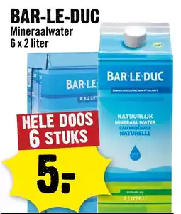 Dirck 3 Bar-le-duc mineraalwater aanbieding