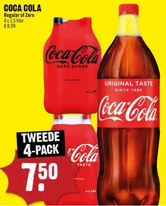 Dirck 3 Coca cola regular of zero aanbieding