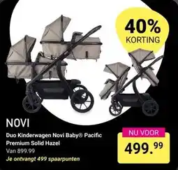 Van Asten BabySuperstore Duo Kinderwagen Novi BabyⓇ Pacific Premium Solid Hazel aanbieding