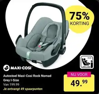 Van Asten BabySuperstore Autostoel Maxi-Cosi Rock Nomad Grey I-Size aanbieding
